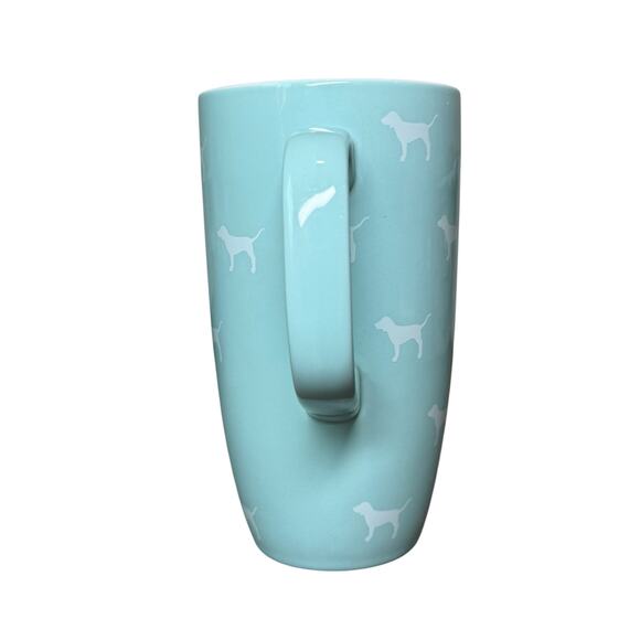 PINK Victoria Secret Mug Coffee Tea Cup Dog Tiffany Blue Large 20oz Ceramic Tall - Picture 5 of 9